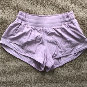 Light Purple Lululemon Hotty Shorts